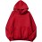 Men's Red Hoodie with Back Print Palm Tree & Cloud Sky Design, Diagonal Red Stripe Sunset Text - Warm Long Sleeve Pullover, Casual Sweatshirt for Fall/Winter, Regular Fit for islandleisurecom to style