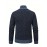 Men's Slim-Fit Thick Winter Knit Jacket with Stand Collar & Plaid Pattern - Warm Coat for Cold Weather, Casual Outerwear for Office or Everyday Use, Layering Piece under Suit Coats (Novelty Category)
