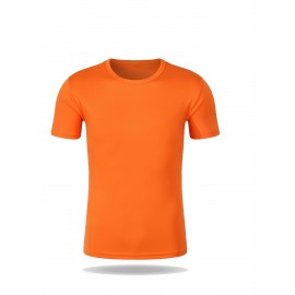Men's Custom Gym T-Shirts Personalized with Your Logo/Photo/Text - Quick-Dry Breathable Fabric, Custom Fit for Team Uniforms, Fitness Training & Corporate Events - Upload Your Own Design for Branding & Gifts - Machine Washable Athletic Shirts - Round Neck Geometric Pattern for Men - Ideal for Workouts & Team Wear - Soft & Comfortable Custom Short Sleeve T-Shirt, Customised T Shirt
