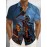 Men'S Halloween Gothic Shirt - Spooky Skeleton, Drinking Beer Party Costume - Button-Up Front - Lightweight Summer Formality - Perfect for Halloween Parties, Themed Events & Casual Attire - Funny Halloween Outfit for Men