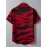 Men's Short-Sleeve Casual Shirt with Digital Print Short-Sleeve - Summer Collar Button- Blouse for Casual Attire, Machine Washable Non-Stretch Fabric, Versatile Short-Sleeve Shirt for Office & Semi-Formal Outfits - Suitable for Men