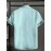 Men'S Floral Print Ethnic Floral Shirt - Light Blue Short Sleeve Button-Up with Intricate White & Green Floral Design, Vintage-Inspired Summer Casual Wear, Non-Stretch Fabric, Perfect for Beach or Vacation, Beach Attire, Vacation Style, Elegant Lapel Collar, Nonstretch Fabric, Men Shirt Short Sleeve, Shirt For Men, Men Shirt, Men Clothe, Shirt For Men Stylish
