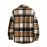 [Vintage Plaid Shirt] Vintage Plaid Shirt for Men | Single-Breasted, Loose Fit, Long Sleeve Casual Top | Black & White Checkered Pattern, Button-Up Front, Nonelastic Fabric | Perfect for Fall/Winter Outings & Casual Wear